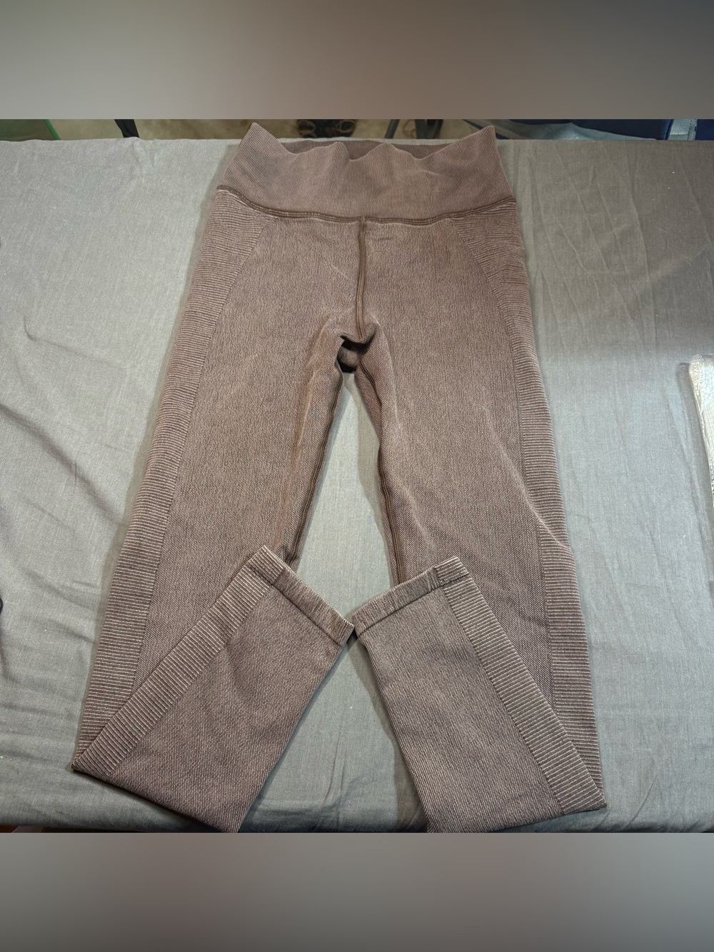 aerie Seamless Ribbed High-Waist Leggings - Mauve Taupe